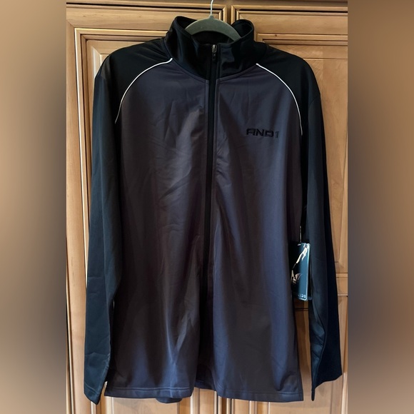 NWT AND1 Men’s Basketball Performance Fill Zip Jacket - Picture 1 of 10